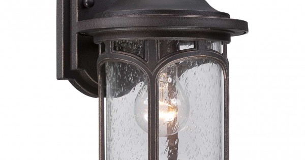 Marblehead 1-Lt Medium Outdoor Wall Light Palladian Bronze/Clear 28.1cm ...